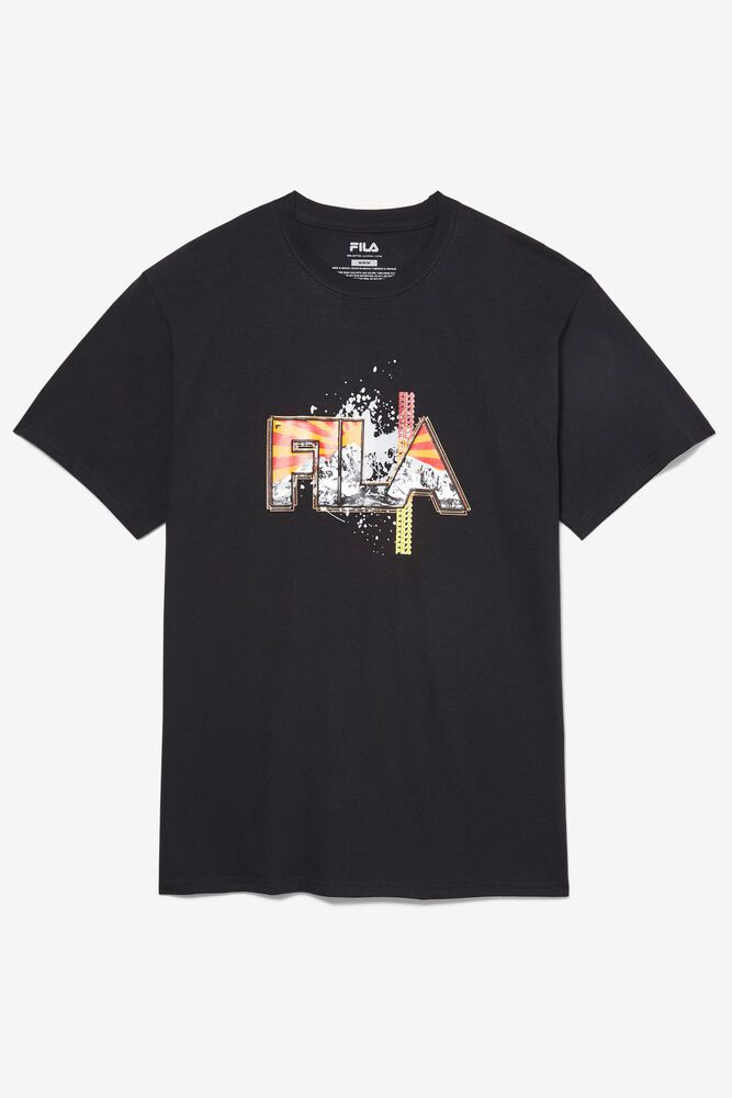 Fila Stitch Mt. T-Shirt Black - Mens - 17409HIMC